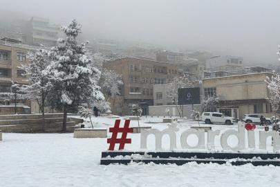 Mardin’de kar yağışı etkili oluyor