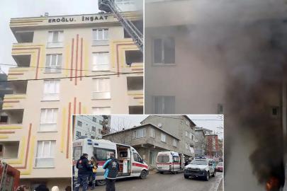 Sultanbeyli'de 5 katlı binada yangın. 12 kişi kurtarıldı