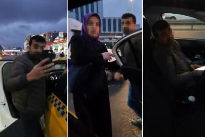 Taksici yine yolcu seçti. Trafiği yoğun buldu, engelli vatandaşları araçtan indirdi