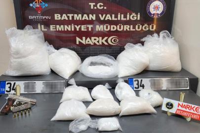 Batman'da 50 kilo metamfetamin ele geçirildi