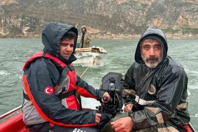 Bot arızalandı, AFAD mahsur kalan 2 kişiyi kurtardı