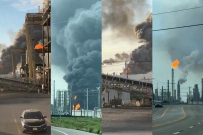 ABD’de petrol rafinerisinde patlama: Bölge halkına evde kalın uyarısı
