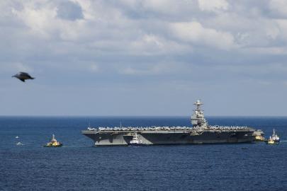 ABD'nin en büyük uçak gemisi "USS Gerald R. Ford" Kızıldeniz'de 