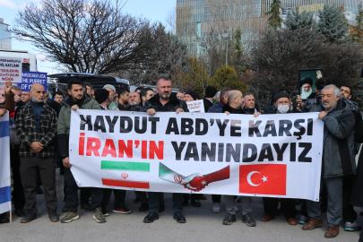 Ankara’da ABD’nin İran’a saldırısı protesto edildi