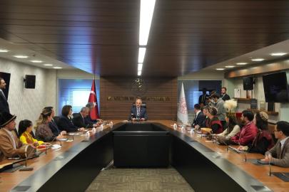 Bakan Ersoy, TÜRKSOY heyeti ile nevruzda bir araya geldi