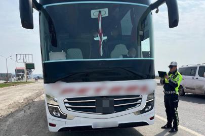 Batman'da bayram öncesi otobüslerde emniyet kemeri denetimi