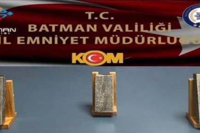 Batman'da kaçak altın operasyonu: 2,5 kiloyu aşkın altın ele geçirildi