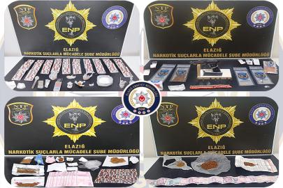 Elazığ’da uyuşturucu operasyonu: 14 tutuklama