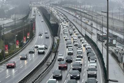 İstanbul'un trafiği bayramda da yoğun