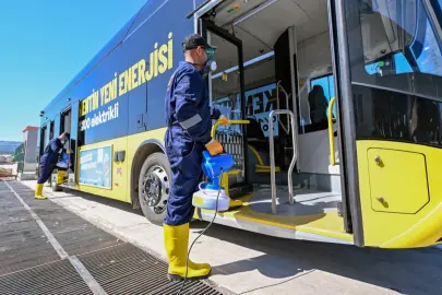 Mersin’de toplu taşımada hijyen ve güvenlik seferberliği