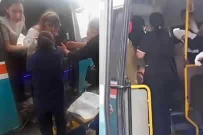 Minibüste yolculuk yaparken bir anda sancılandı ve doğurdu