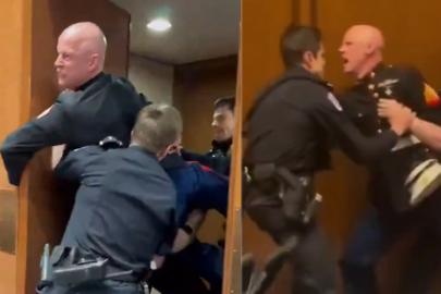 Polis, Kongre'de Trump'ı protesto eden eski askerin kolunu kırdı