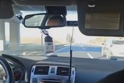 Polisi peşine böyle taktı: O anlar kamerada
