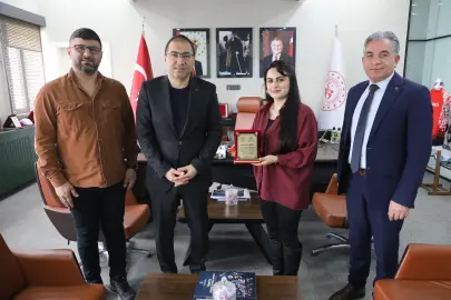 Ağrı'da Müdür Çelebi, genç yetenek Lavin Türfent'i ağırladı