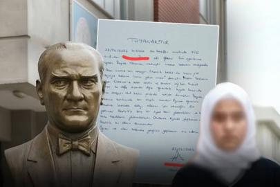 Atatürk büstü önünde durmayı reddeden öğrenciye baskı: Hakkında tutanak tutuldu