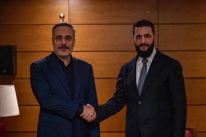 Bakan Fidan Suriye Cumhurbaşkanı Şara ile görüştü