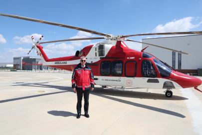 Bakan Memişoğlu: GÖKBEY ambulansımız gökyüzüyle buluştu