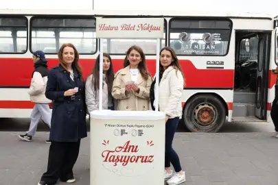 Balıkesir'de toplu taşıma gününde geçmişe yolculuk