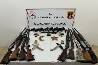Kastamonu’da silah operasyonu: 17 şüpheliye işlem