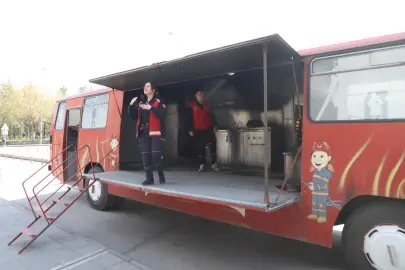 Kayseri Melikgazi personeline 'yangın söndürme' eğitimi