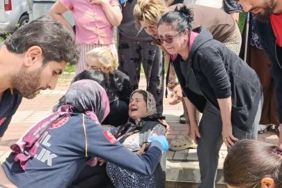 Manevra yapan öğrenci servisi görme engelli yayaya çarptı, eşi gözyaşlarına boğuldu