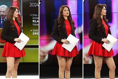 Sunucunun tercih ettiği kıyafet tartışma yarattı