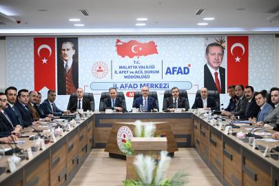 Vali Seddar Yavuz Başkanlığında İl Afet Risk Azaltma Planı Toplantısı yapıldı