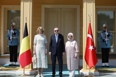Cumhurbaşkanı Erdoğan, Belçika Kraliçesi'ni kabul etti