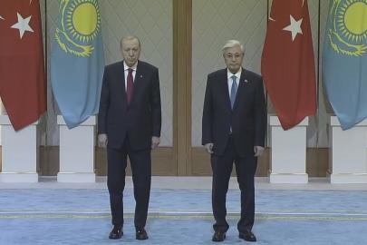 Cumhurbaşkanı Erdoğan Kazakistan'da