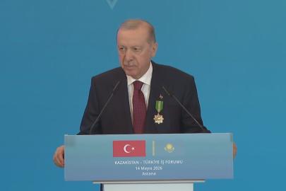 Cumhurbaşkanı Erdoğan Kazakistan'da. "Orta Koridor'un ihyası için çalışıyoruz"