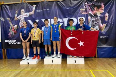 Erzincanlı badmintonculardan Avrupa ikinciliği