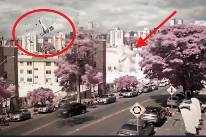 Görüntüler Brezilya’dan: 3 katlı apartmana uçak çarptı