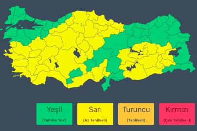 İçişleri Bakanlığı’ndan kuvvetli yağış uyarısı