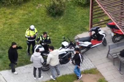 Kırıkkale'de kapalı alanda motosiklet kullanan 2 kişiye 180 bin lira ceza