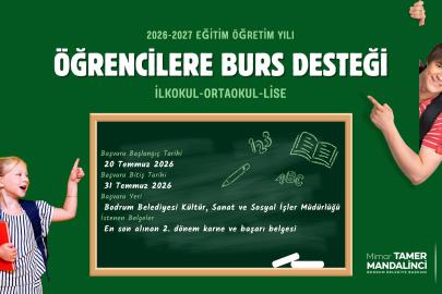 Bodrum Belediyesi'nden öğrencilere burs desteği
