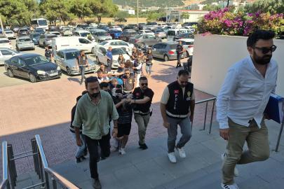 Bodrum'da restorandaki cinayetin şüphelileri adliyede
