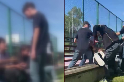 Çocuklar arasında kavga: Acımasızca saldırdılar