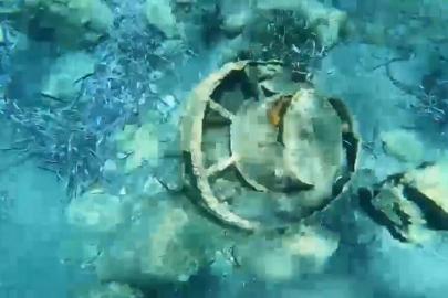 Muğla'da denizin dibindeki mayın imha edildi