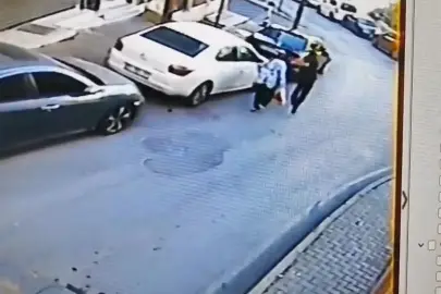 Şişli'de sokak ortasında kadına şiddet. Arkasından yaklaşıp yumruk attı