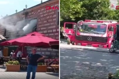 Tarihi Mısır Çarşısı'nda yangın paniği