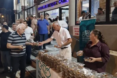 Bursa Nilüfer'den kandil simidi ikramı