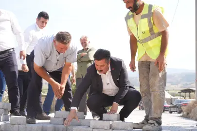 Bursa Yenişehir'de son 2 yılda 100 bin metrekare parke taşı döşendi