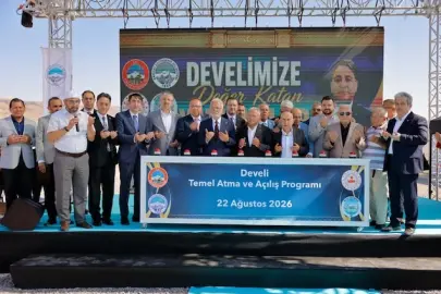 Kayseri Develi'de yeni eserlerin temeli atıldı