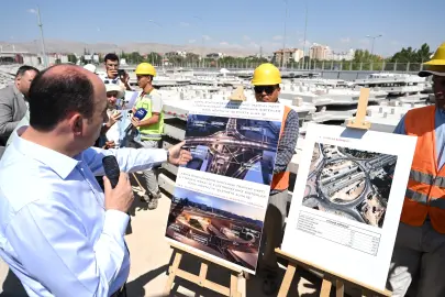 Konya'da Başkan Altay raylı sistem projelerini inceledi