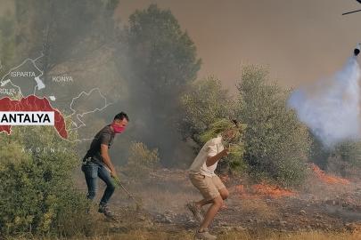 Adana, Antalya ve Mersin'de orman yangını. Alevlerle mücadele sürüyor, yüzlerce ev tahliye edildi