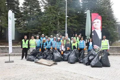 Bursa Osmangazi’de gönüllüler Uludağ için el ele verdi