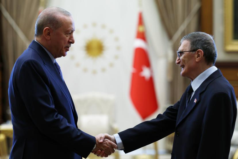 Cumhurbaşkanı Erdoğan, Aziz Sancar'ı kabul etti